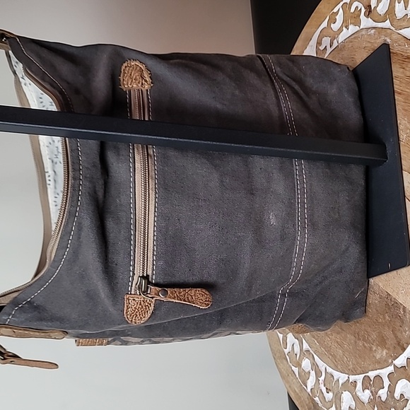 Myra Crossbody Bag with Leather Trim - Picture 11 of 17